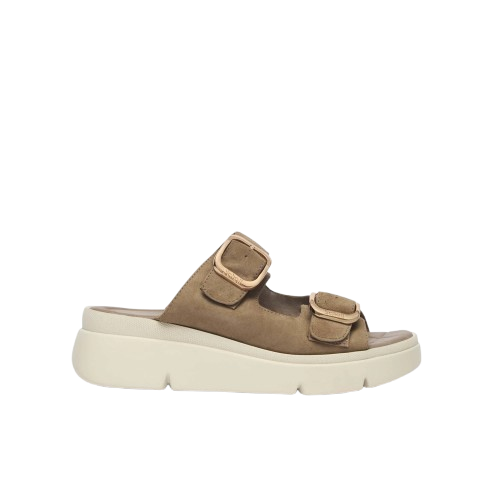 CALZATURA BALI BUCKLE SUEDE W TAUPE 39 - dottorbianchi.it