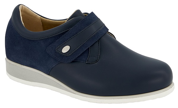 CALZATURA FIONA STRAP ELASTICATED SYNTHETIC+SUEDE W NAVY BLUE 36 - dottorbianchi.it