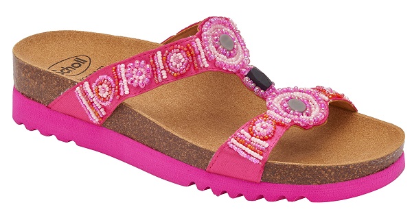 CALZATURA NEW BOGOTA' WEDGE SATIN+BEADS W FUCHSIA 37 - dottorbianchi.it