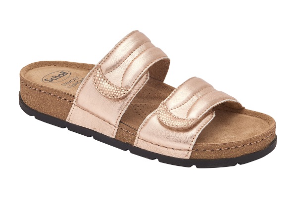 CALZATURA SAMOA 2 STRAPS LAMINATED SYNTHETIC W ROSE GOLD 40 - dottorbianchi.it