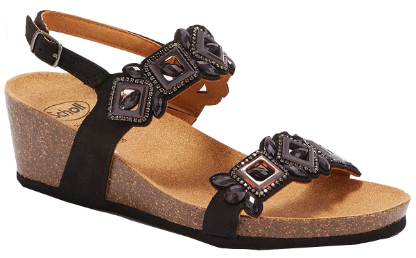 CALZATURA SANREMO SANDAL MICROFIBRE+ACCESSORIES W BLACK 36 - dottorbianchi.it
