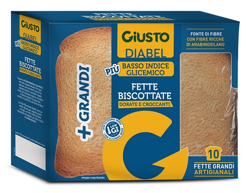 GIUSTO DIABEL FETTE BISCOTTATE 150 G NUOVA RICETTA - dottorbianchi.it