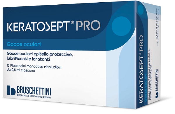 GOCCE OCULARI KERATOSEPT PRO 15 FLACONCINI MONODOSE RICHIUDIBILI DA 0,5 ML - dottorbianchi.it
