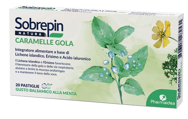 SOBREPIN NATURA CARAMELLE GOLA 20 PASTIGLIE - dottorbianchi.it