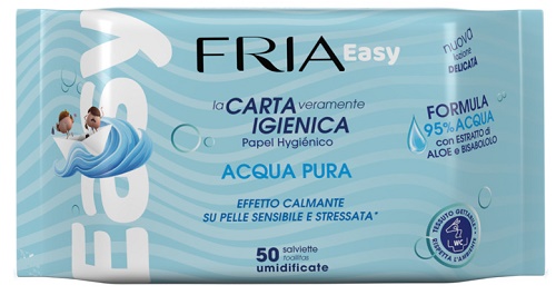 FRIA EASY CARTA IGIENICA ACQUA PURA EFFETTO CALMANTE 50 SALVIETTE - dottorbianchi.it
