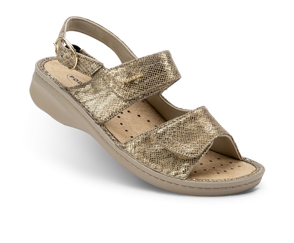 CALZATURA ORTOPEDICA KELLY SNAKE GOLD 37 - dottorbianchi.it