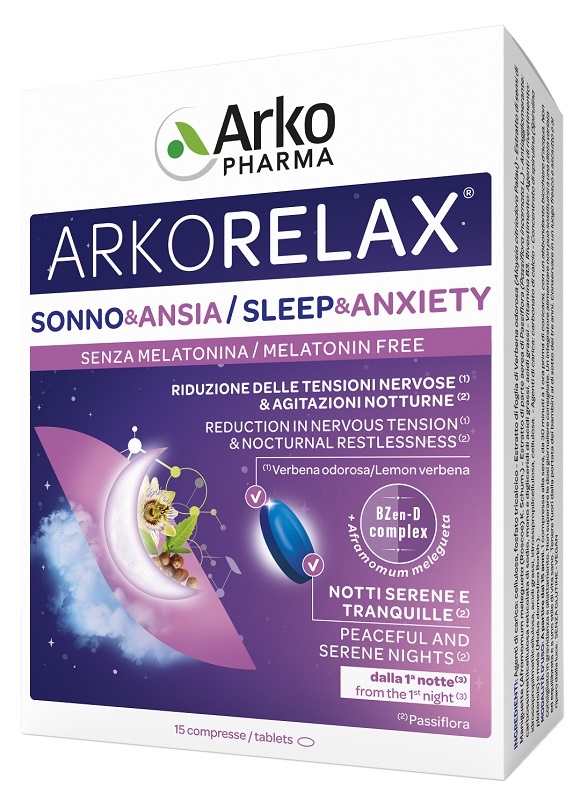 ARKORELAX SONNO&ANSIA 15 COMPRESSE - dottorbianchi.it