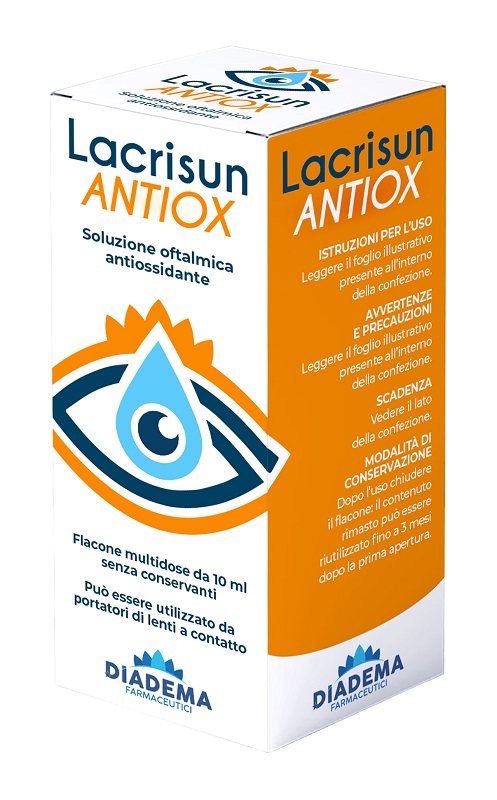 LACRISUN ANTIOX SOLUZIONE OFTALMICA ANTIOSSIDANTE OCCHI FLACONE MULTIDOSE 10 ML - dottorbianchi.it