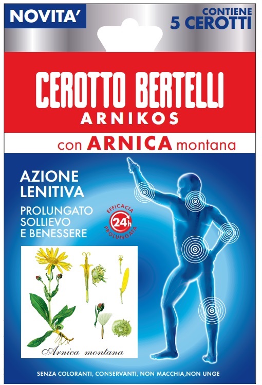 BERTELLI CEROTTO ARNIKOS CON ARNICA MONTANA 5 PEZZI - dottorbianchi.it