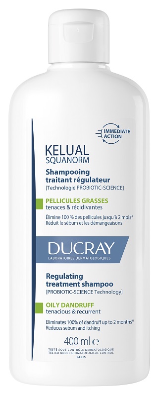 KELUAL SQUANORM SHAMPOO TRATTANTE REGOLATORE FORFORA GRASSA 400 ML - dottorbianchi.it