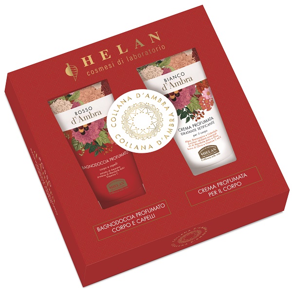 COLLANA D'AMBRA COFANETTO ROSSO D'AMBRA 1 BAGNODOCCIA 75 ML + 1 BIANCO D'AMBRA CREMA CORPO 75 ML - dottorbianchi.it