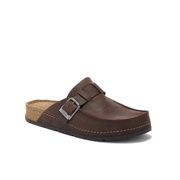 BORA MOCCASSIN MAN OILED LEATHER M DK BROWN 44 - dottorbianchi.it