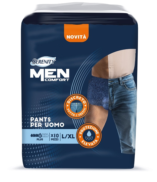 PANNOLONE A MUTANDINA SERENITY MEN COMFORT PLUS L/XL 10 PEZZI - dottorbianchi.it