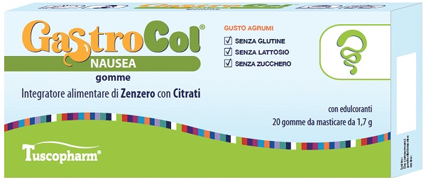 GASTROCOL NAUSEA GOMME GUSTO AGRUMI 34 G - dottorbianchi.it