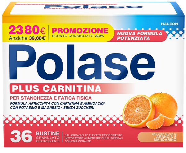 POLASE PLUS CARNITINA PROMO 36 BUSTINE GRANULATO EFFERVESCENTE DA 6,8 G - dottorbianchi.it