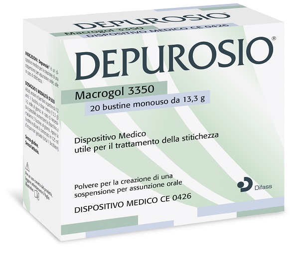 DEPUROSIO 20 BUSTINE DA 13,3 G SENZA GLUTINE SENZA LATTOSIO - dottorbianchi.it