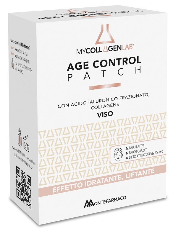 MYCOLLAGENLAB AGE CONTROL PATCH 4 PATCH ATTIVI + 4 PATCH GARZATI + 1 SIERO ATTIVATORE 30 ML - dottorbianchi.it