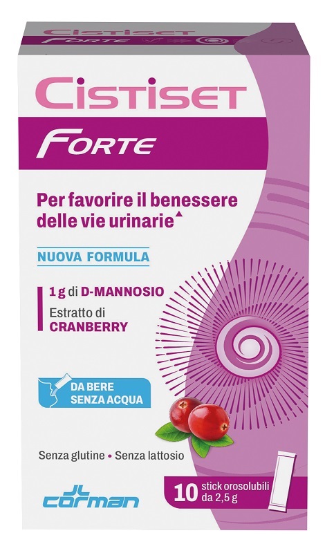 CISTISET FORTE 10 STICK OROSOLUBILI 2,5 G SENZA GLUTINE SENZA LATTOSIO - dottorbianchi.it