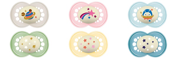 MAM SUCCHIETTO ORIGINAL NIGHT 6+ MESI SILICONE 2 PEZZI - dottorbianchi.it