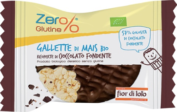 ZER% GLUTINE GALLETTE MAIS RICOPERTE CIOCCOLATO FONDENTE BIO 32 G - dottorbianchi.it