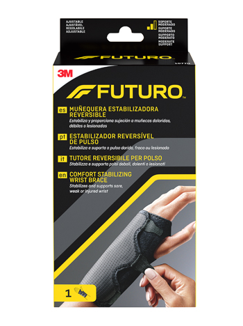 TUTORE PER POLSO REVERSIBILE FUTURO NERO 1 PEZZO - dottorbianchi.it