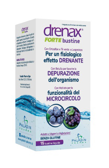 DRENAX FORTE MIRTILLO E UVA 15 BUSTINE - dottorbianchi.it