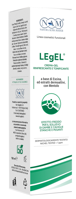 LEGEL CREMA-GEL RIFRESCANTE E TONIFICANTE PER GAMBE 150 ML - dottorbianchi.it