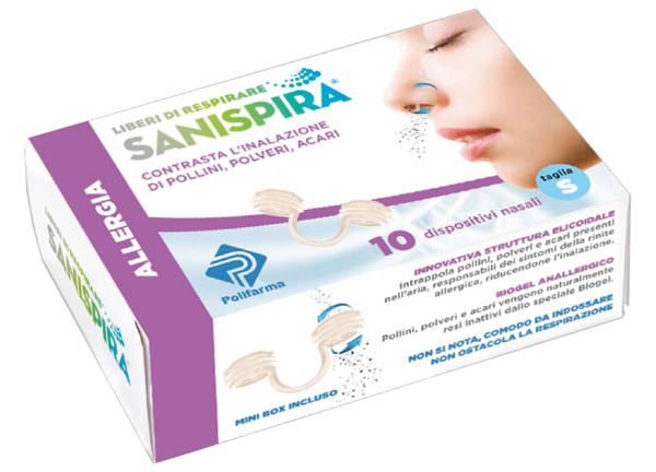 SANISPIRA ALLERGIA DISPOSITIVO NASALE 10 PEZZI TAGLIA M - dottorbianchi.it