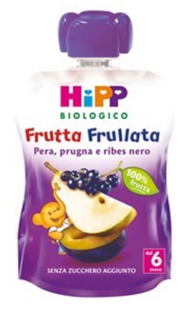 HIPP BIO FRUTTA FRULLATA PERA PRUGNA RIBES 90 G - dottorbianchi.it