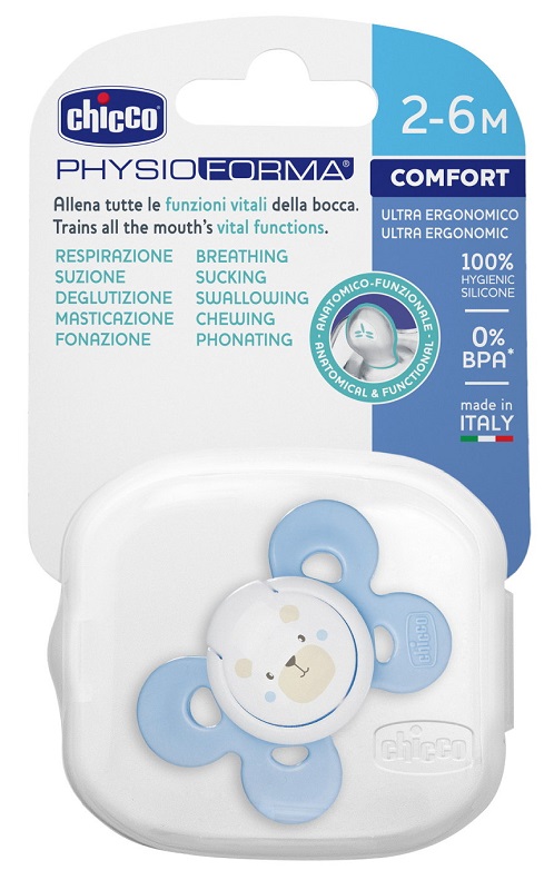 CHICCO SUCCHIETTO COMFORT BOY IN SILICONE 0-6 MESI 1 PEZZO - dottorbianchi.it