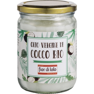 FIOR DI LOTO OLIO VERGINE DI COCCO BIO 450 ML - dottorbianchi.it