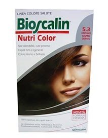 BIOSCALIN NUTRI COLOR 5,3 CASTANO CHIARO DORATO SINCROB 124 ML - dottorbianchi.it