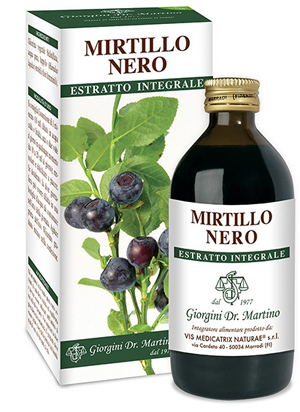 MIRTILLO NERO ESTRATTO INTEGRALE 200 ML - dottorbianchi.it