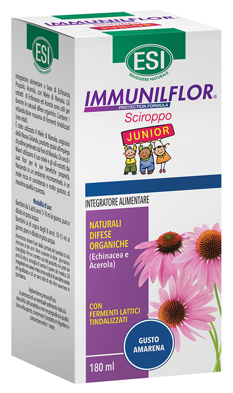 ESI IMMUNILFLOR SCIROPPO JUNIOR 180 ML - dottorbianchi.it