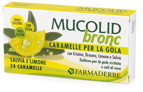 MUCOLID BRONC SALVIA & LIMONE 24 CARAMELLE - dottorbianchi.it