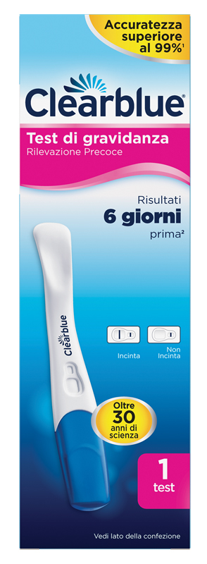TEST DI GRAVIDANZA CLEARBLUE RILEVAZIONE PRECOCE 1 PEZZO - dottorbianchi.it