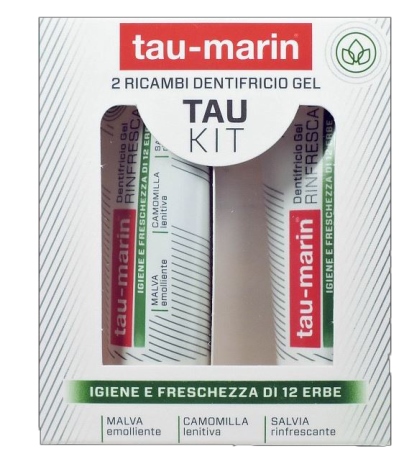 TAU MARIN DENTIFRICIO RINFRESCANTE RICARICA TAU KIT 2X20ML - dottorbianchi.it
