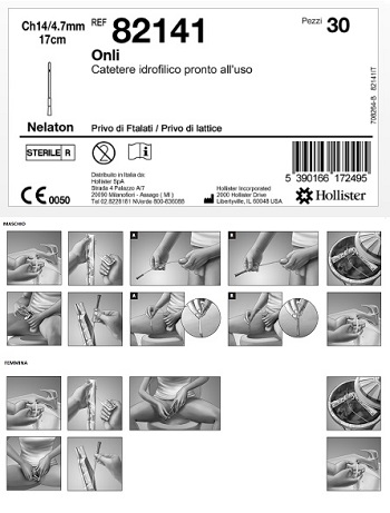 CATETERE IDROFILICO ONLI 17 CM CH 14 30 PEZZI - dottorbianchi.it