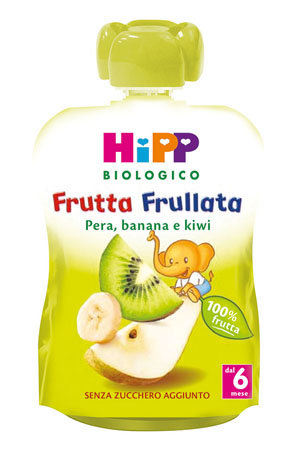 HIPP BIO FRUTTA FRULLATA PERA BANANA KIWI 90 G - dottorbianchi.it