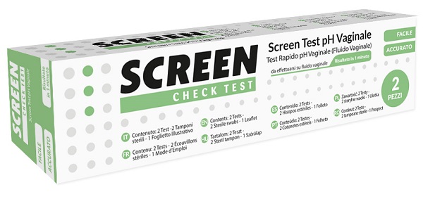 TEST RAPIDO CHE MISURA IL LIVELLO DEL PH VAGINALE 2 PEZZI SCREEN CHECK TEST PH VAGINALE - dottorbianchi.it