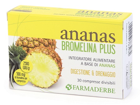 ANANAS BROMELINA PLUS 30 COMPRESSE - dottorbianchi.it