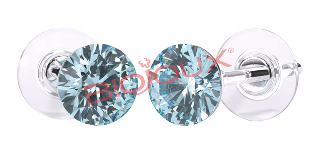 ORECCHINI STERILI BJT945 SWA CRYSTAL AQUAMARINE - dottorbianchi.it