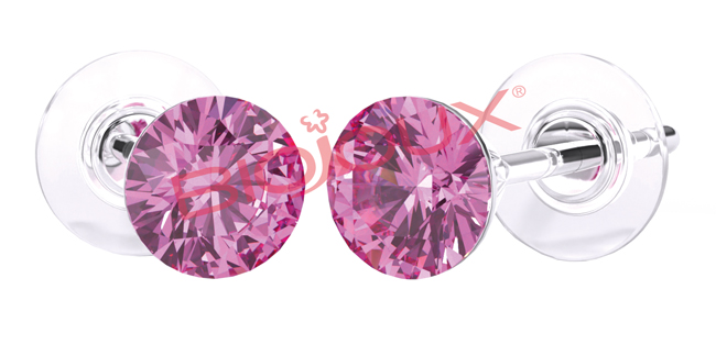 ORECCHINI STERILI BJT946 SWA CRYSTAL ROSE - dottorbianchi.it