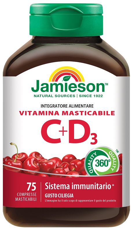 JAMIESON VITAMINA C 500 + D 75 COMPRESSE - dottorbianchi.it