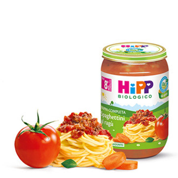 HIPP BIO SPAGHETTINI AL RAGU' 220 G - dottorbianchi.it