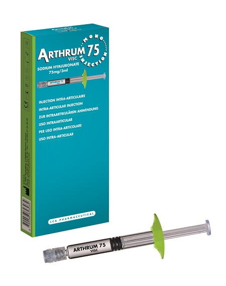 SIRINGA INTRA-ARTICOLARE ARTHRUM VISC 75 MONO INJECTION ACIDO IALURONICO 3 ML - dottorbianchi.it