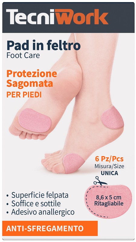PAD IN FELTRO SAGOMATO 8,6X5CM 6 PEZZI - dottorbianchi.it