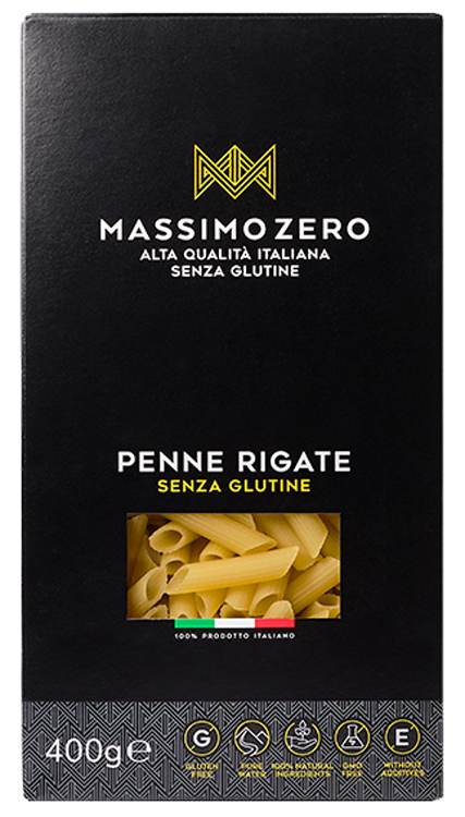 MASSIMO ZERO PENNE RIGATE 400 G - dottorbianchi.it
