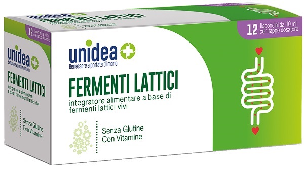 UNIDEA FERMENTI LATTICI 12 FLACONCINI 10 ML - dottorbianchi.it