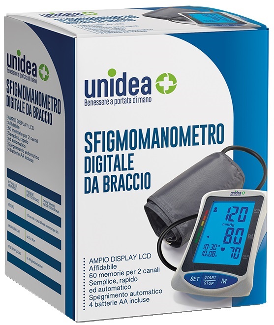 SFIGMOMANOMETRO DIGITALE BRACCIO UNIDEA - dottorbianchi.it
